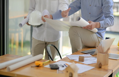 Engineers and architects are helping to design the construction. Structural Engineering Services - Drafting and Engineering Design